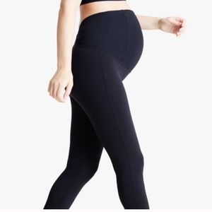 Black Over the Belly Maternity Leggings